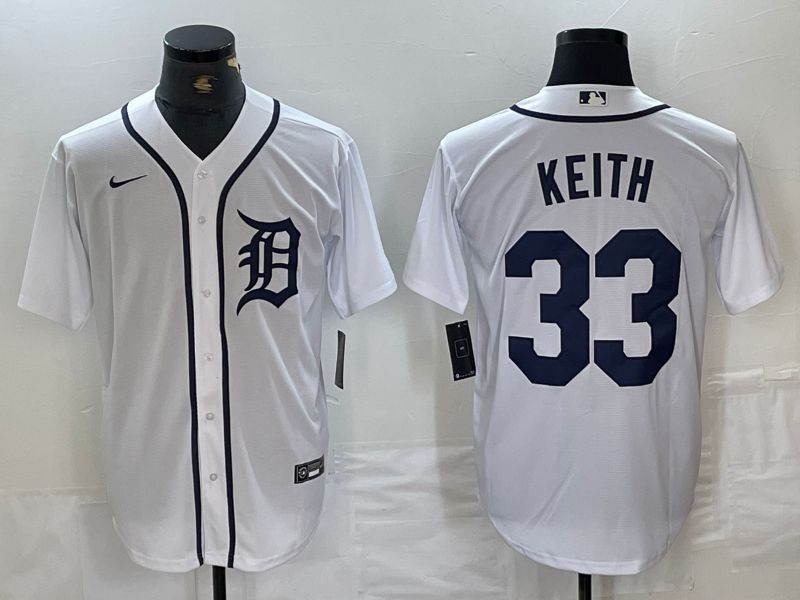 Men Detroit Tigers 33 Keith White Game Nike 2024 MLB Jersey style 1